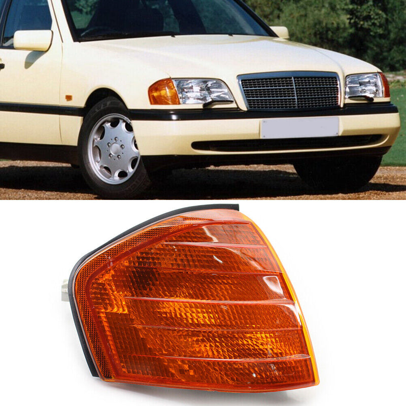 Turn Signal w/Bulb Amber Lens for Mercedes Benz C Class W202 94-00 (1Pair) Newly
