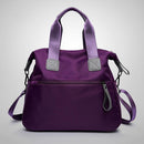 Women Travel Waterproof Nylon Shoulder Mummy Messenger Handbags (Purple)