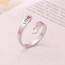 Opening Rings Crucifix Wedding Party Stainless Steel Open Rings Jewelry Gifts