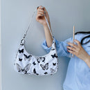 Fashion Women Animal Pattern Print Underarm Bag Hobos Handbags (Butterfly)