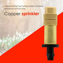 Copper Misting Fog Nozzles Atomizing Sprayers Hose Garden Irrigation (1pcs)