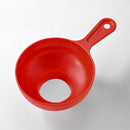 Silicone Folding Retractable Wide Mouth Funnel Liquid Fill Dispenser (Red)