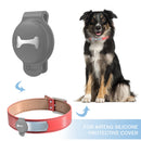 Pet Dog Collar Tracker Cover Anti-Lost for Airtag Protective Case (Grey)