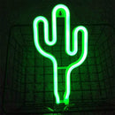 Cactus Shaped LED Decorative Neon Sign Night Light Holiday Art Lamp (B) Newly