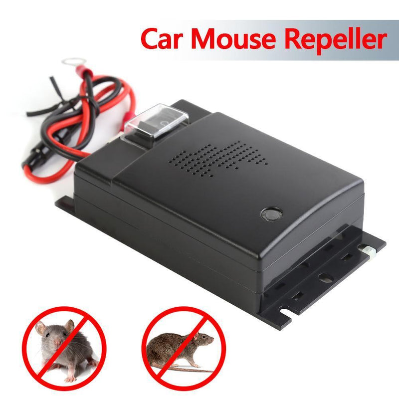 12V Car Ultrasonic Mouse Repeller Engine Bay Electric Rat Mice Repellent Newly