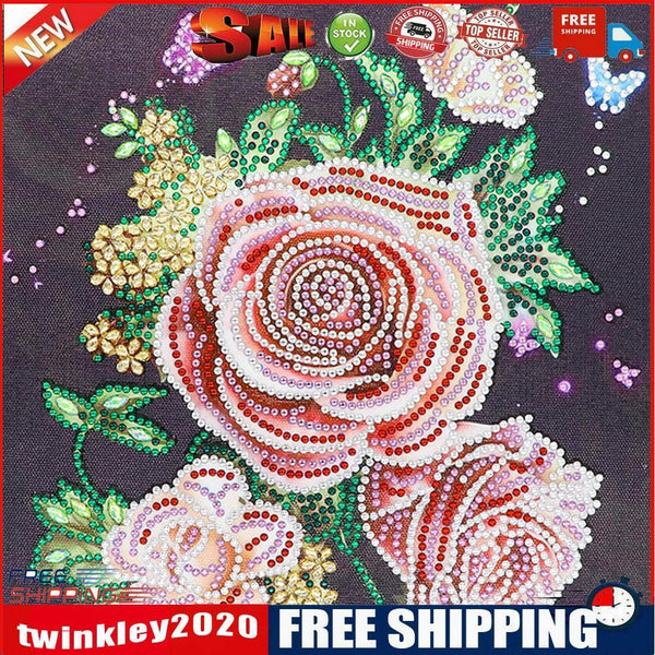 5D DIY Special Shaped Diamond Painting Flower Cross Stitch Mosaic Kit Decor