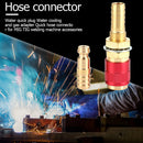 Water Cooled Gas Adapter M10 MIG TIG Welding Torch Hose Connector (Red) Newly
