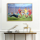Football Sport Canvas Painted Oil Paint By Numbers Wall Art Modern Bedroom Decor