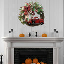 Artificial Pine Needle Red Fruit Truck Wreath Restaurant Shop Atmosphere Props
