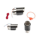 LED Carbon Fiber Muffler Silencer Car Styling Luminous Exhaust Tail Throat Tip