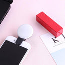 Mini Q Selfie Ring Light Flash LED USB Clip Mobile Phone Fill Lamp (Black) Newly