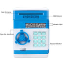 Piggy Bank ATM Machine Electronic Safe Money Jar for Boys Girls (Blue) Newly