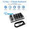Macro Bluetooth-compatible Keyboard Programmable Mechanical Keypad (Black)