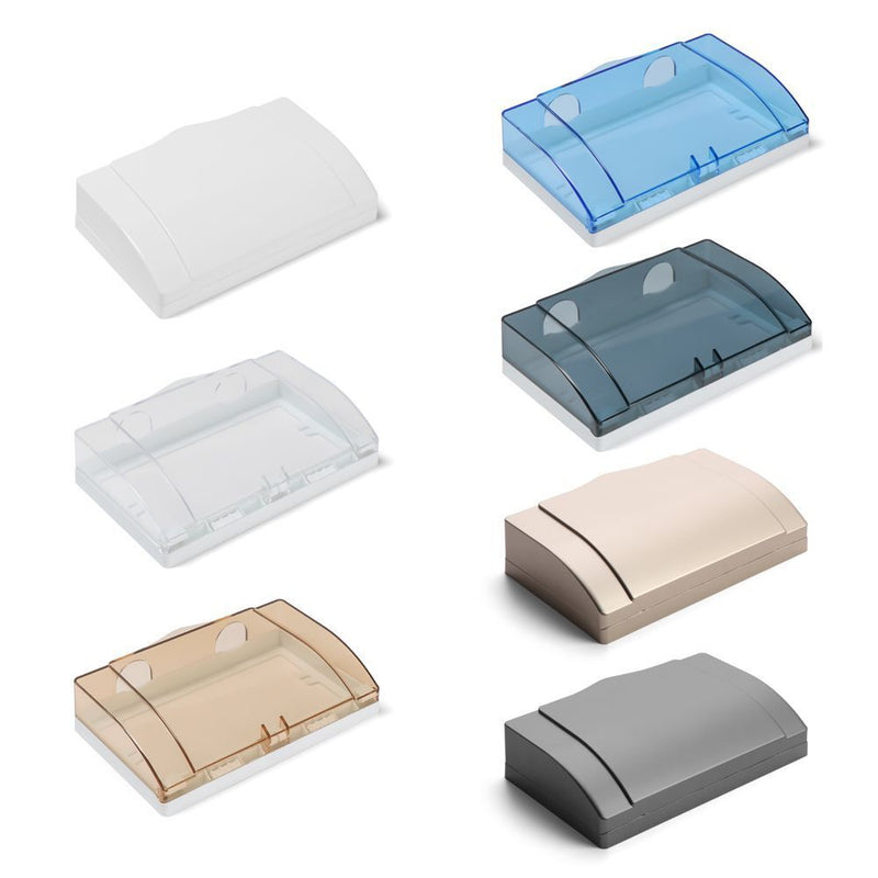 Double Sockets Switch protection box Socket Protector Electric Plug Cover