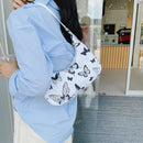 Fashion Women Animal Pattern Print Underarm Bag Hobos Handbags (Butterfly)