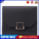 Women Wallets Leather Card Holder Money Bag Short Coin Purse Clutch (Black)