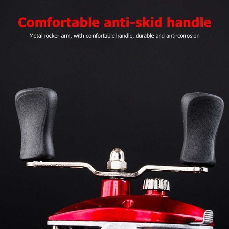 Homever Bearings Waterproof Right Hand Baitcasting Spinning Fishing Reel with Li