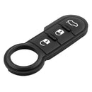Replacement Rubber Button Pad for Fiat 500 Panda Abarth Punto 3 Buttons Key Fob
