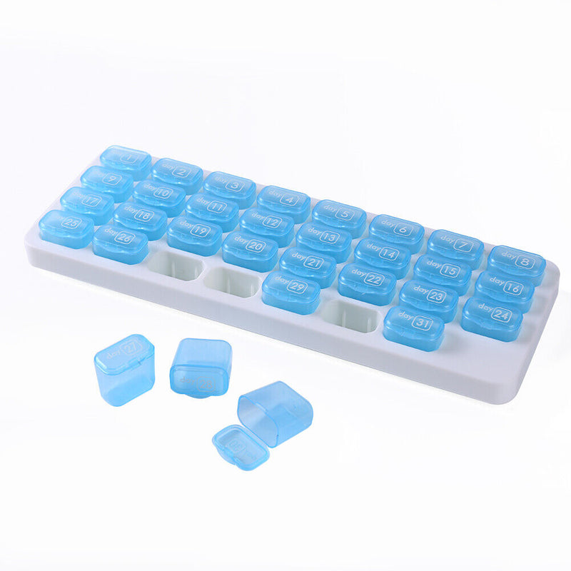 31 Grids Pill Holder Pill Case Storage Box Plastic Tablet Medicince Contain