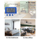 Waterproof LCD Thermometer Hygrometer Humidity Indoor Temperature Meter