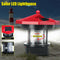 Lighthouse Solar LED Light Garden Outdoor Beacon Rotating Beam Lamp (Red) Newly