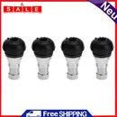 VODOOL 4pcs car chrome rubber tubeless tires tire valve stem cap wheel caps f