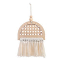 Living Room Boho Hand-woven Tapestry Wall Art Wall Hanging Photo Clip