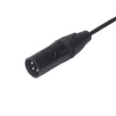 3.5mm Audio Male Plug with Internal Thread to 3Pin XLR Male Adapter Cable