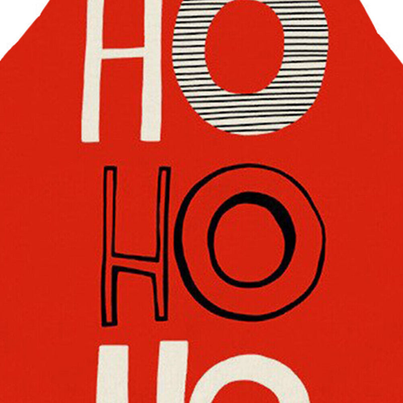 HO Print Linen Apron Kitchen Waterproof Home Cooking Bib Pinafore (68X55CM)