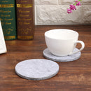 10pcs Round Felt Cup Mats Coasters Heat Resistant Coffee Tea Pad (C Grey)