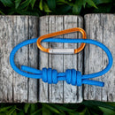 10pcs Carabiner D-Ring Keychain Clip Outdoor Climbing Keyring  Hook Buckles