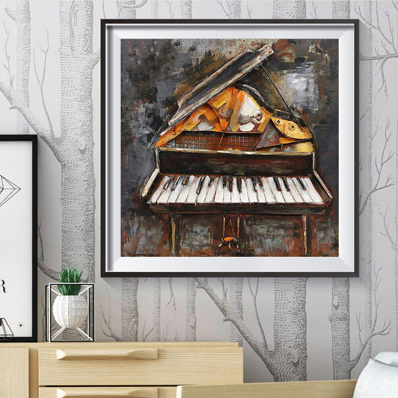 Diamond Painting 5D DIY Piano Full Round Drill Rhinestone Picture Kits