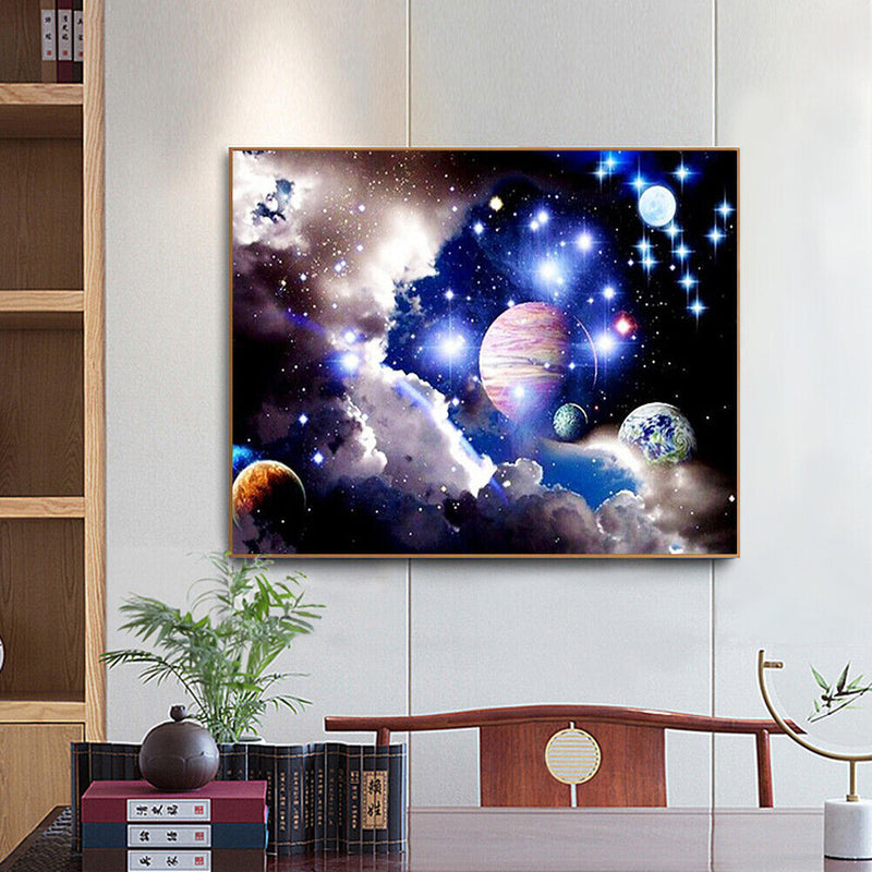 5D Diamond Painting DIY Cosmic Galaxy Full Round Diamond Mosaic Art