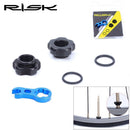 Tubeless with Install Wrench Tires Nozzle Lock Presta Valve Nut Tire Valve Cap