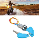 2 Wire Key Ignition Switch Lock Motorcycle Go Kart Electric Scooter Bike M0Y4