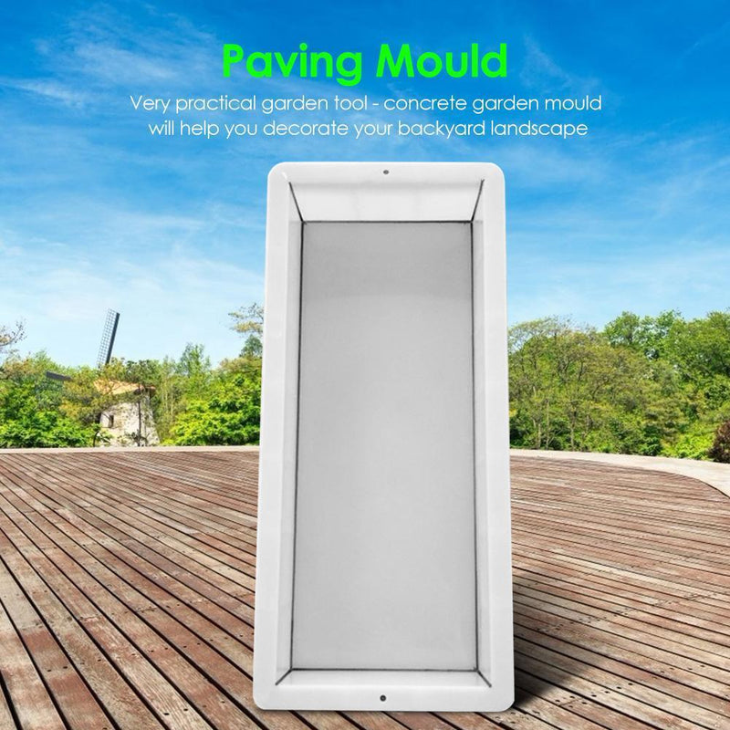 Garden DIY Path Paving Moulds Rectangle Shape Reuse Concrete Stepping Stone M