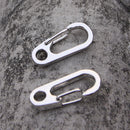 20pcsLight Key Chain Ring Key Fob with Mini Spring and EDCGEAR Buckle Clip