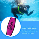 Neoprene Scuba Diving Cover Head Strap Hair Band Strap (Rose Red Black) Newly