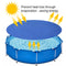 Swimming Pool Cover - Round Above Ground Pool Frame Cover for Inground Pools