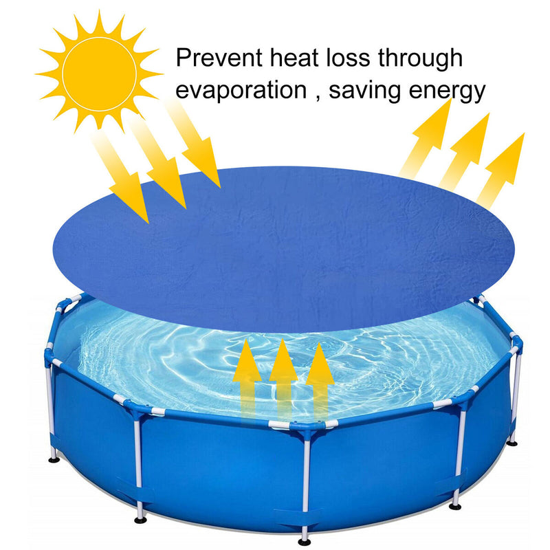 Swimming Pool Cover - Round Above Ground Pool Frame Cover for Inground Pools