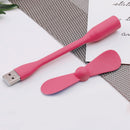 Cooling Mobile Phone Mini USB Fan for Power Bank Notebook Computer (Pink) Newly