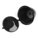 3pcs Coffee Capsule Filters Refillable Coffee Cups for Dolce Gusto (Black)
