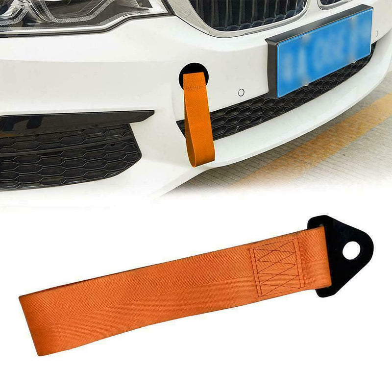 Orange Tow Strap Universal Racing Drifting Car Tow Strap Rope Trailer F6A1