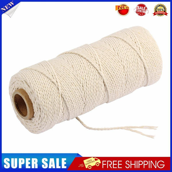 5pcs Cotton Rope Beige DIY Twisted Cord Crafts Wedding Home Deco