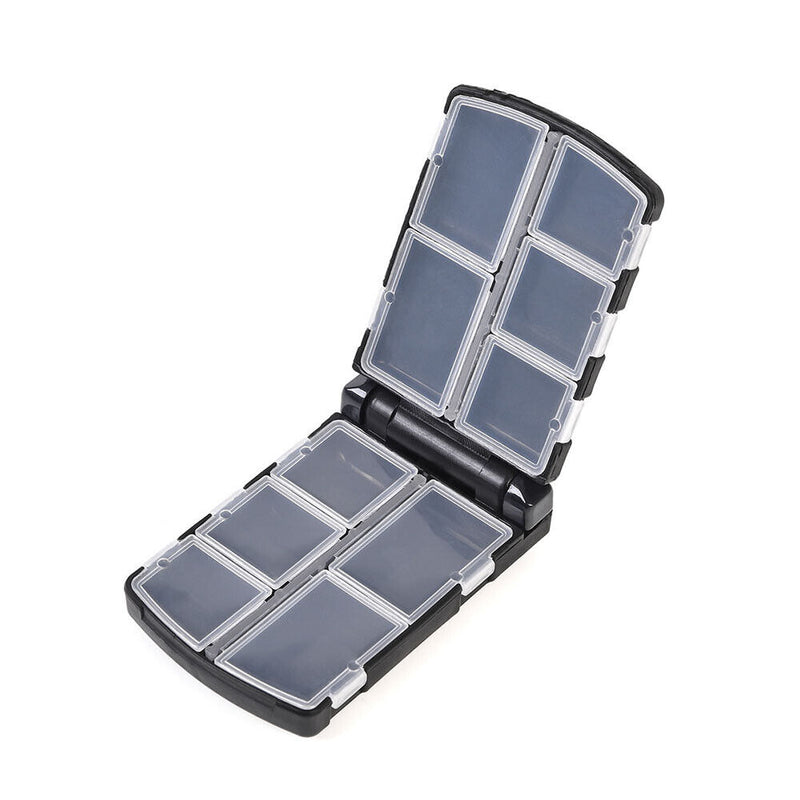Portable Semi-Automatic Opening Fishing Tackle Box w/ Grids Fishing Accesso