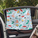 Car Sunshade Curtain Visor UV Protection Auto Styling Accessory (Dinosaur)