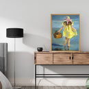 40x50cm Colorful DIY Paint By Number Kit Girl Sea Home Hanging Art Decoration