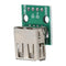 10pcs USB 2.0 Female Socket to DIP 4Pin 2.54mm Adapter for Cellphone Data C