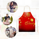 Kitchen Aprons for Women Men Household Baking Linen Tablier Merry Christmas