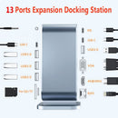 USB 3.0 PD 100W 4K HDMI Ethernet Adapter Type C HUB USB-C Splitter Dock Station